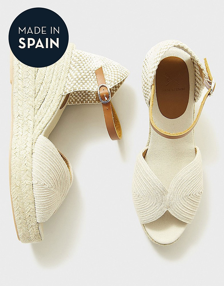 Women's Willow Open Toe Heeled Espadrille from Crew Clothing Company | Crew Clothing (UK)