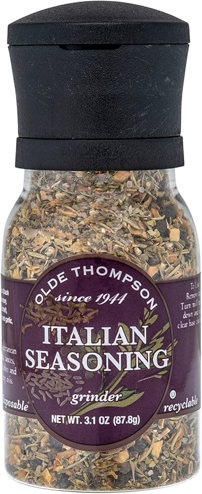 Olde Thompson Italian Seasoning Grinder, Basil And Oregano Spice Blend, 3.1 oz | Amazon (US)