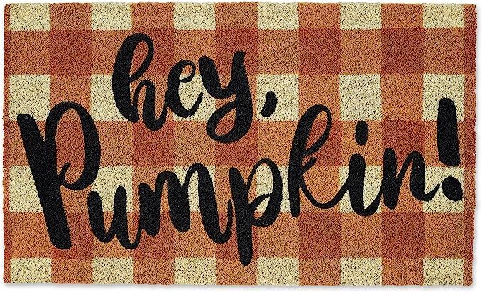 DII Natural Coir Doormat, Fall & Thanksgiving Seasonal Mat, Hey Pumpkin, 18x30 | Amazon (US)