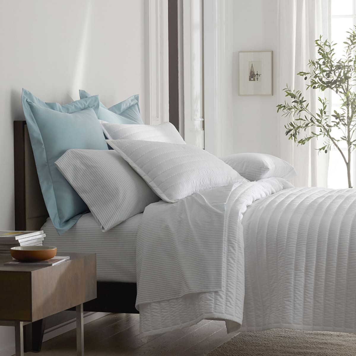 Legends Hotel™ Wrinkle-Free Cotton Sateen Quilted Coverlet | The Company Store