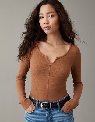 AE Long-Sleeve Bodysuit | American Eagle Outfitters (US & CA)