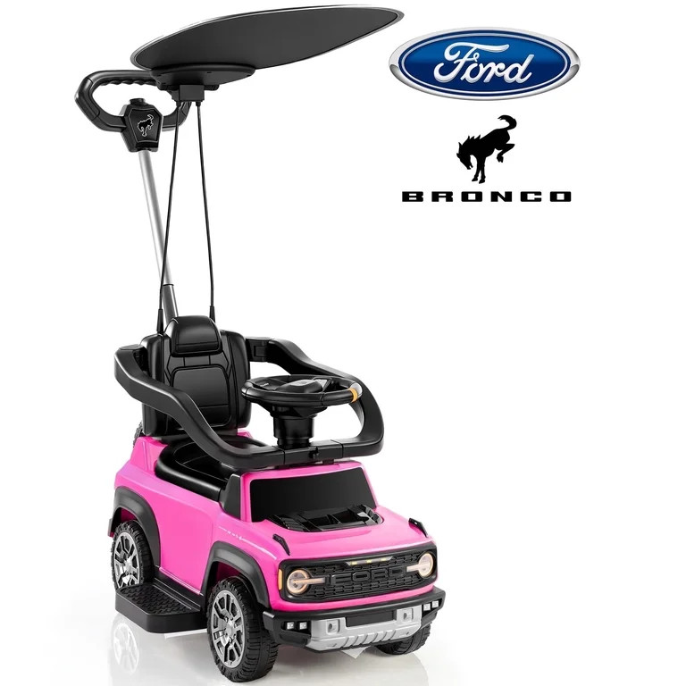 iYofe 3-in-1 Toddler Push Car for Ages 1-3, Licensed Ford Bronco Ride On Toy with Adjustable Pare... | Walmart (US)