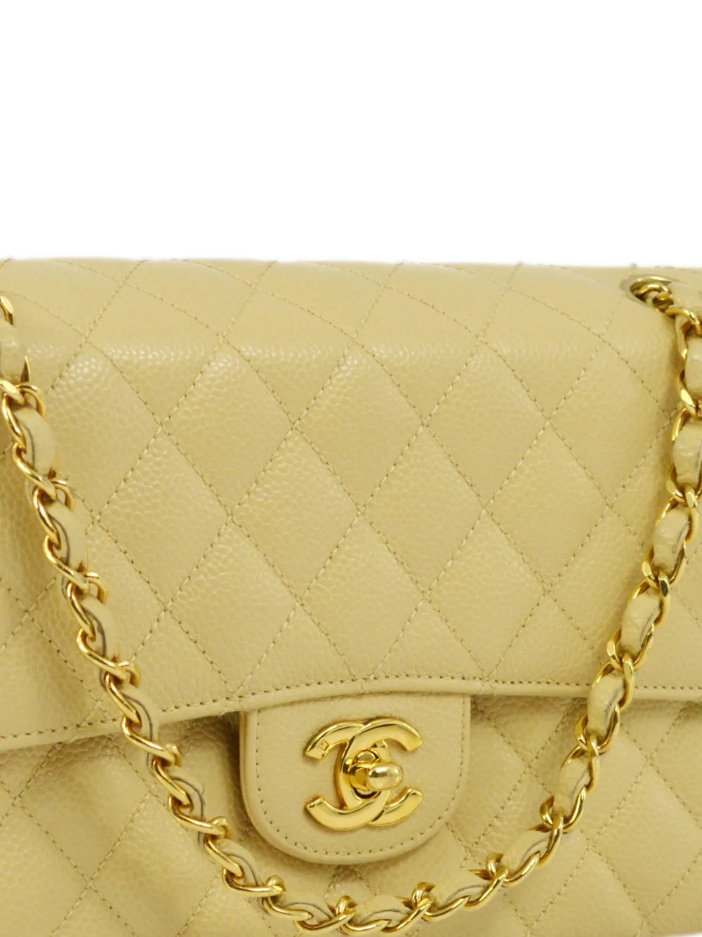 CHANEL Pre-Owned 2005 Medium Double Flap Shoulder Bag | Neutrals | FARFETCH UK | Farfetch Global