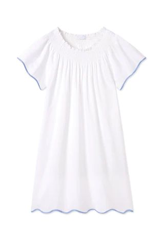 Patio Dress in White | LAKE Pajamas
