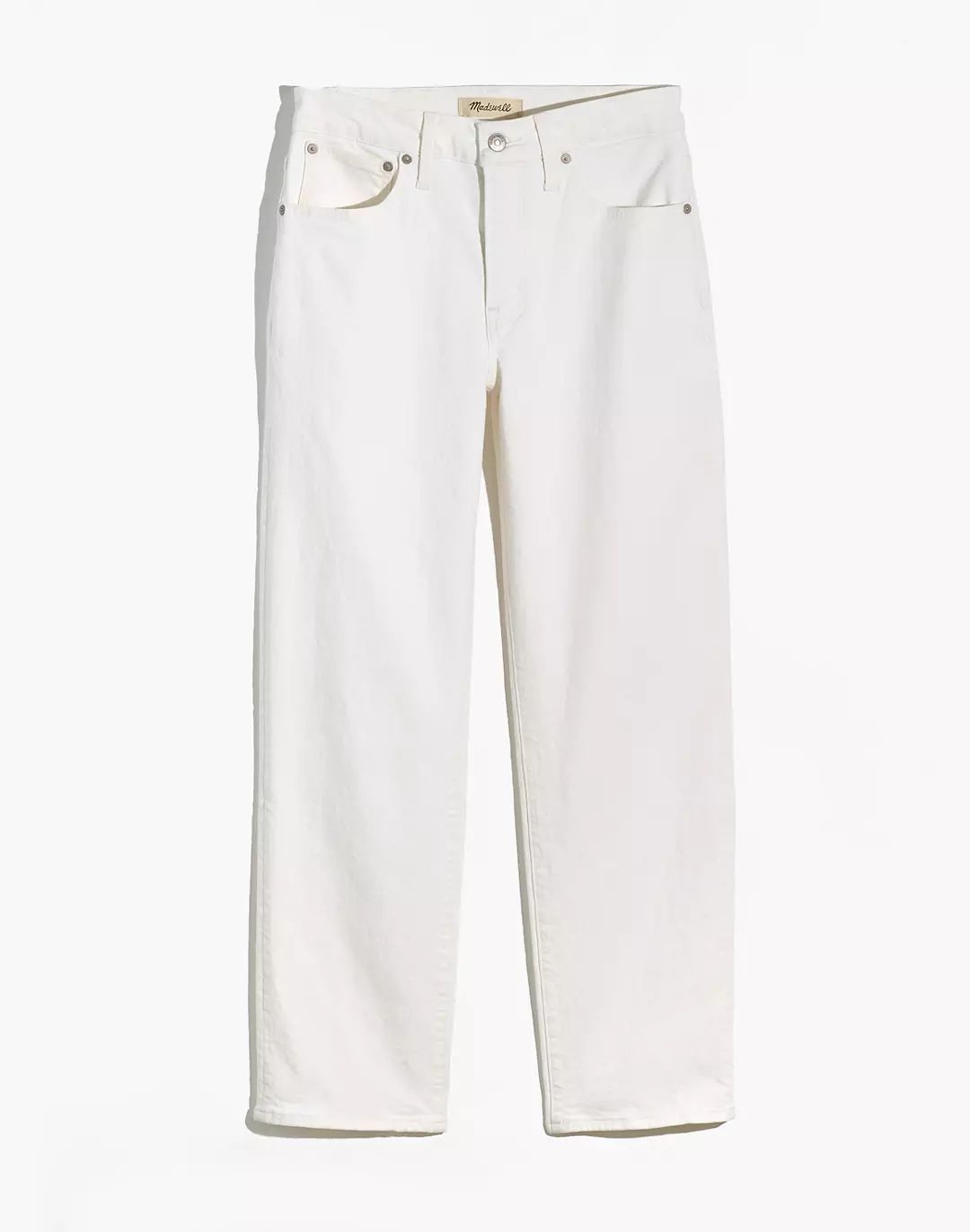 The Mid-Rise Perfect Vintage Straight Jean in Tile White | Madewell