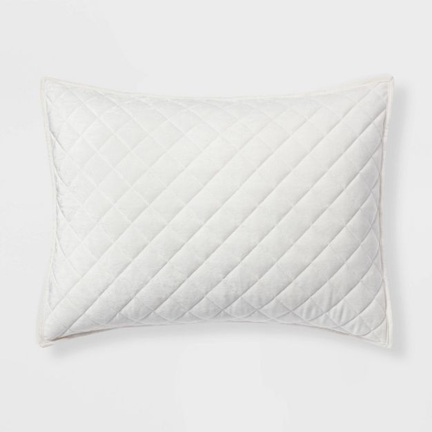 Velvet Diamond Stitch Quilt Sham - Threshold™ | Target