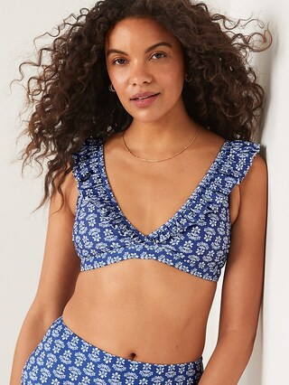 Ruffled Bikini Swim Top for Women | Old Navy (US)