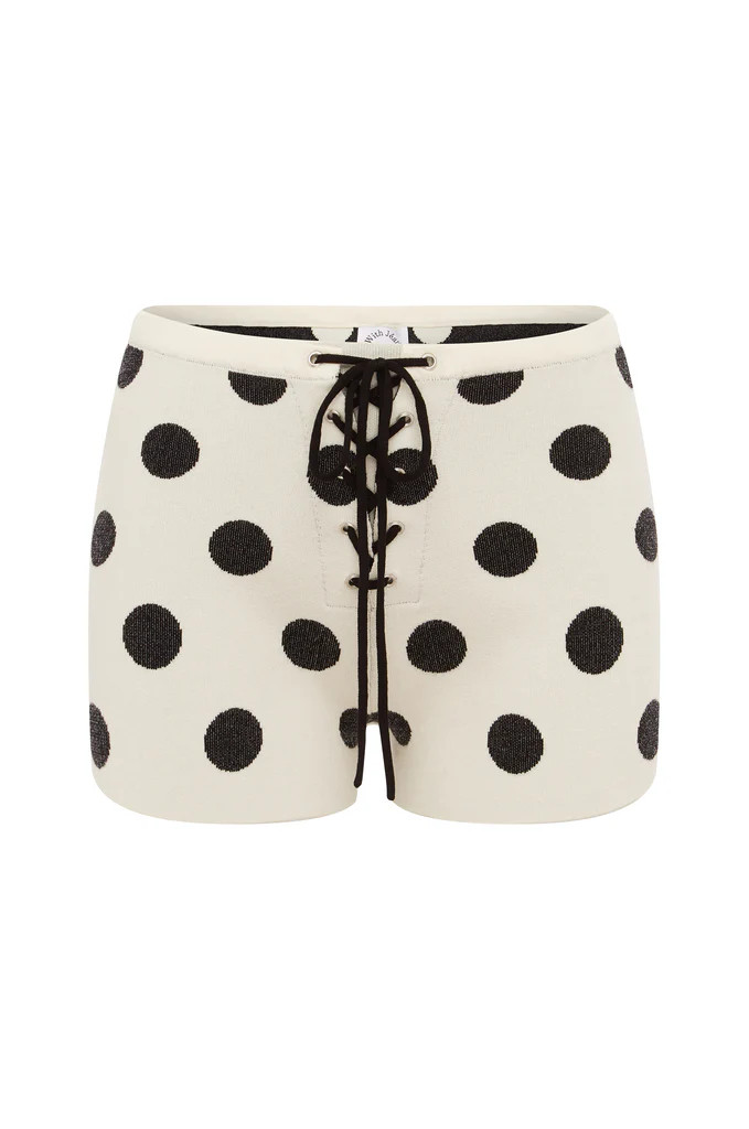 Selma Shorts | Black / White Dot | With Jean (US)