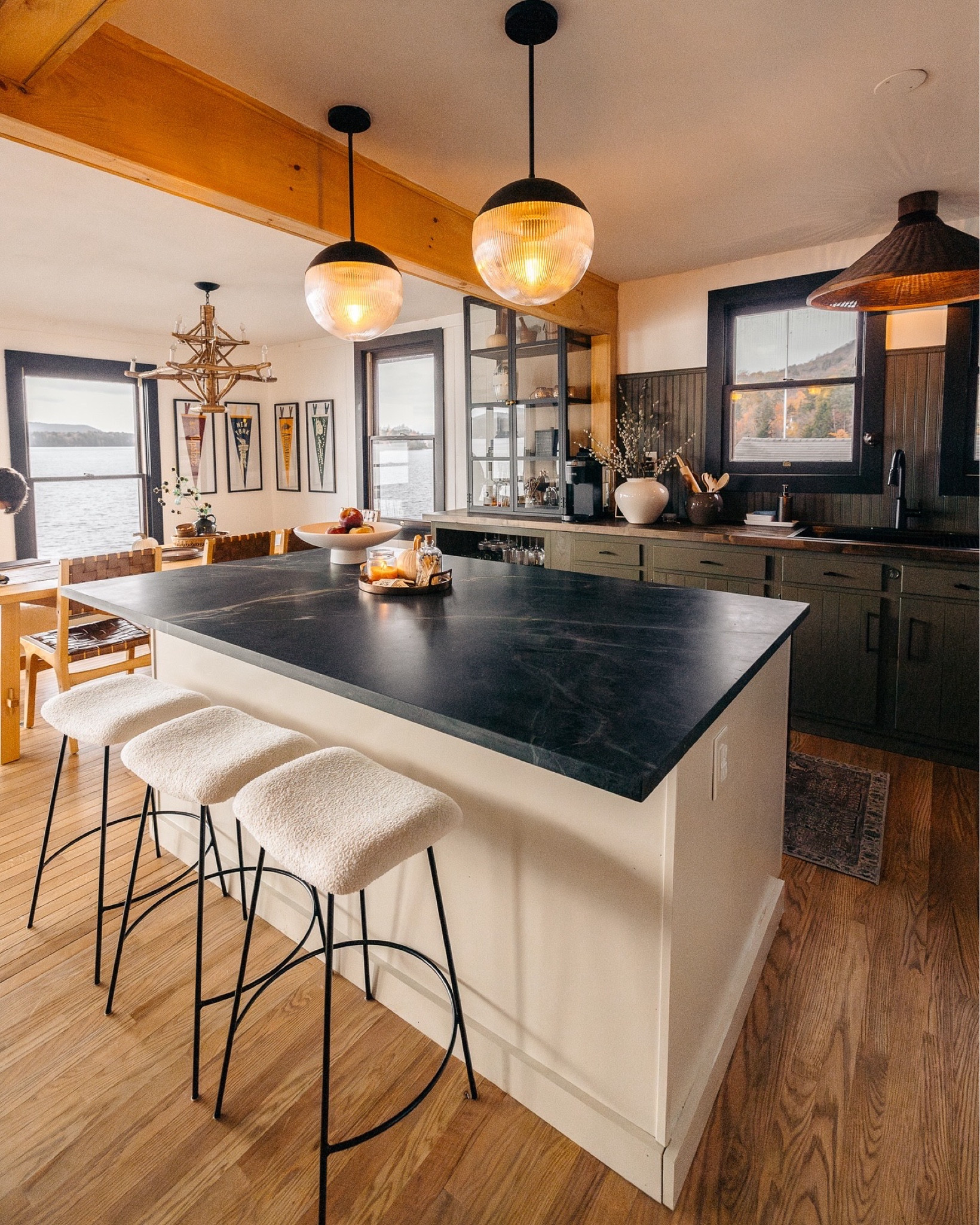 Kitchen. Bar styling. Island decor. Barstools. Bar cabinet 

#LTKHome