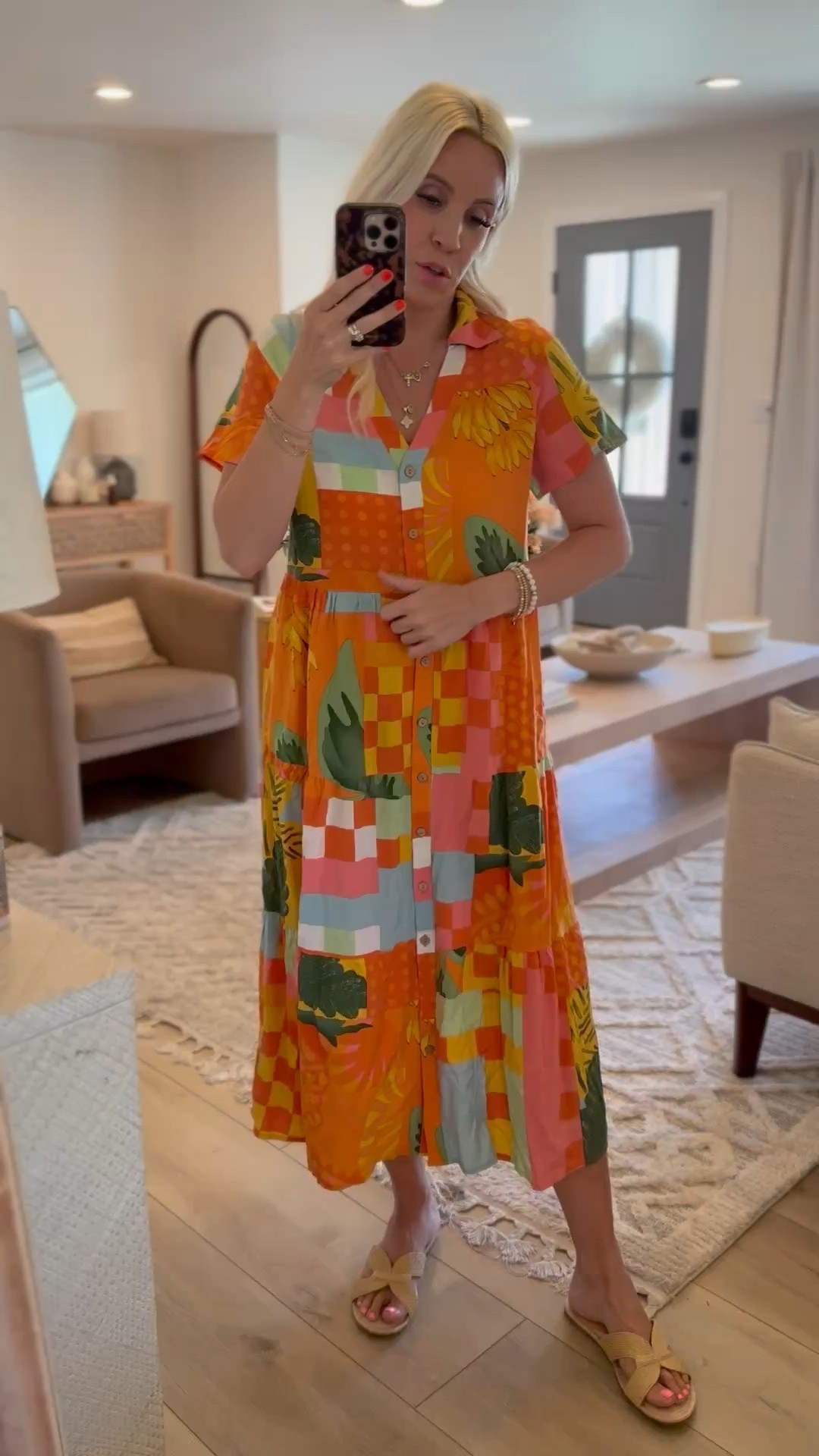 Love the colors and print on this one! Wearing a small

#LTKStyleTip #LTKFindsUnder50 #LTKFindsUnder100