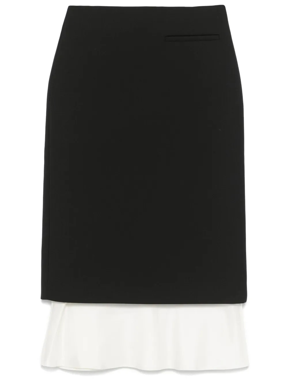 Róhe Pencil Midi Skirt | Black | FARFETCH UK | Farfetch Global