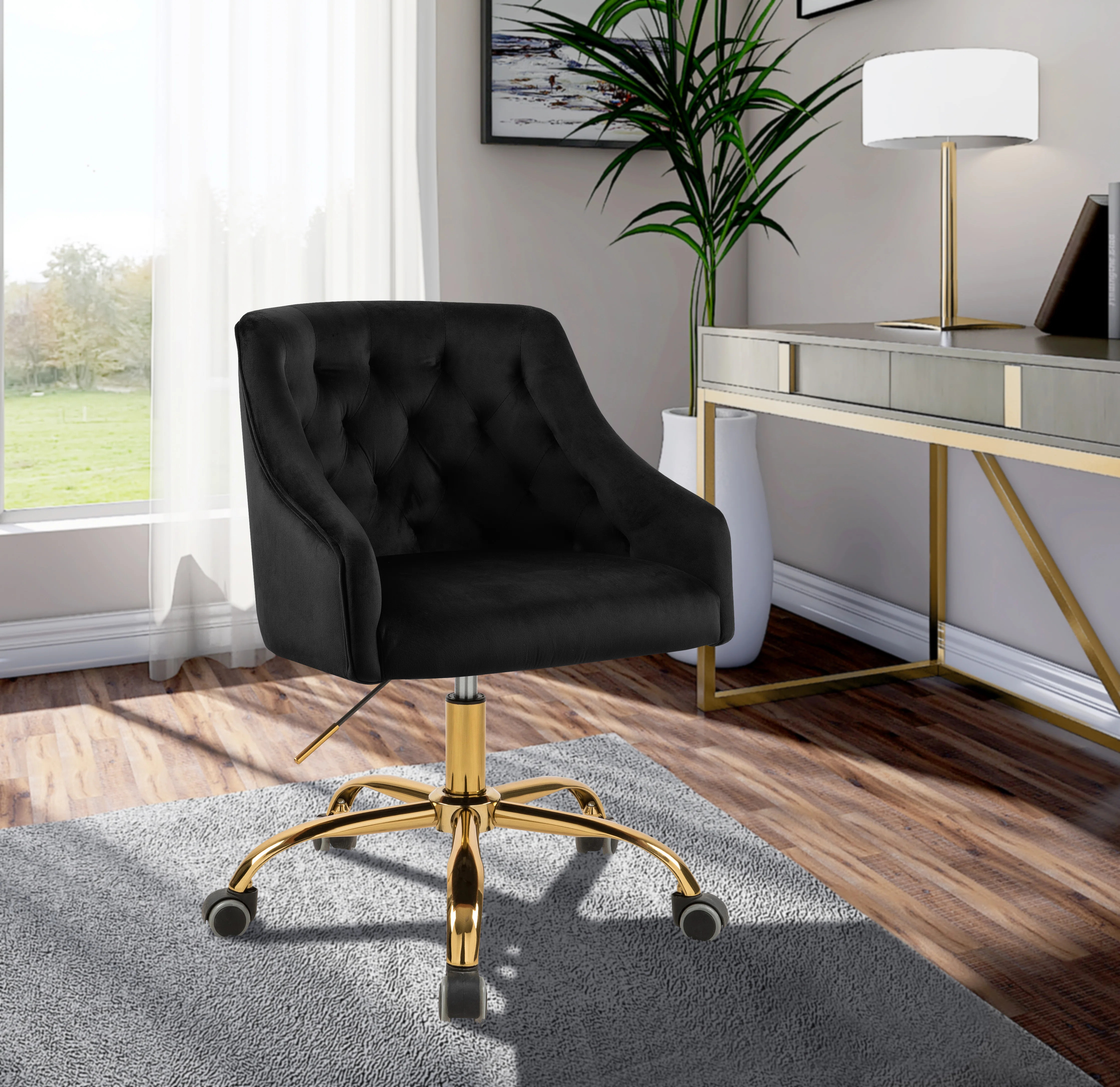 Willa Arlo™ Interiors Casimir Velvet Task Chair & Reviews - Wayfair Canada | Wayfair North America
