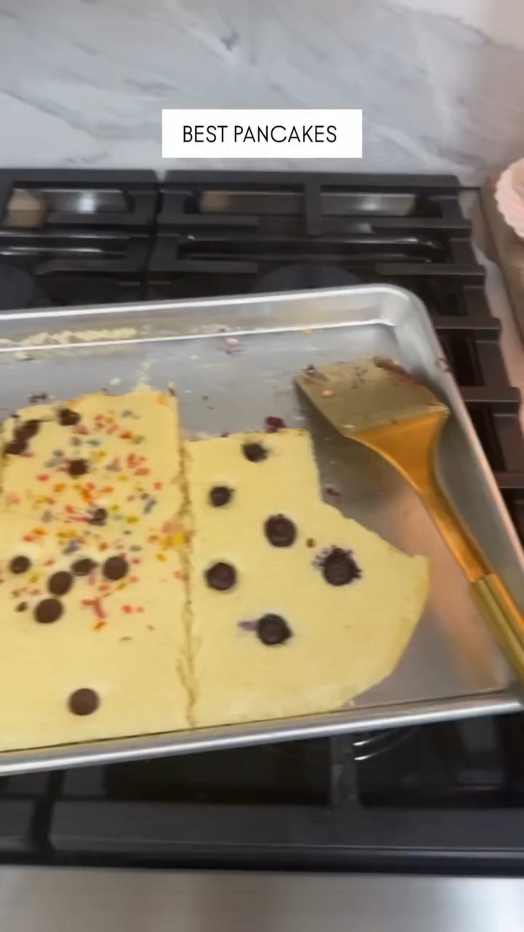 You can add protein, fruit, cottage cheese or WHATEVER your little heart desires ✌🏼🫶🏼

#breakfastfordinner #pancakes #sheetpanmeals #quickmeals #familymeals #momlife

#LTKHome #LTKBaby #LTKmorningroutine