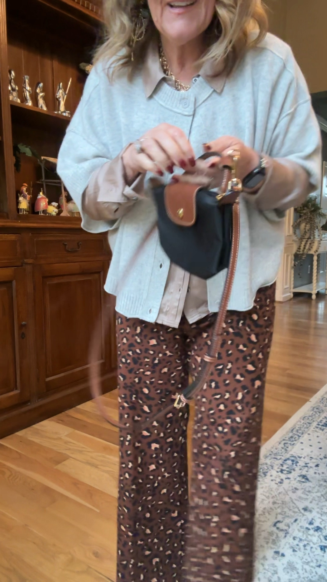 The longchamp mini pouch and I added the Amazon strap kit to it. It’s a great little splurge worthy designer bag to add! Fits my phone, a few cards and a lip. Love it! 

Linking my outfit too! Goodness this cashmere sweater is a dream 

Splurge worthy gifts 

#LTKGiftGuide #LTKOver40 #LTKItBag