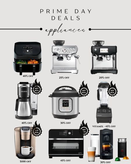 Prime day small appliances, rice cooker, Brivelle, vitamix blender, keurig coffee machine, air fryer, toaster oven. 

#LTKsalealert #LTKxPrime #LTKhome