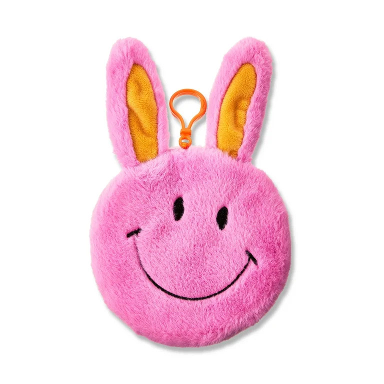 Easter Smiley Face Coin Purse, Pink, by Way To Celebrate - Walmart.com | Walmart (US)