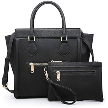 Dasein Women's Satchel Handbags Top Handle Purses Shoulder Bags Vegan Leather Tote for Ladies wit... | Amazon (US)