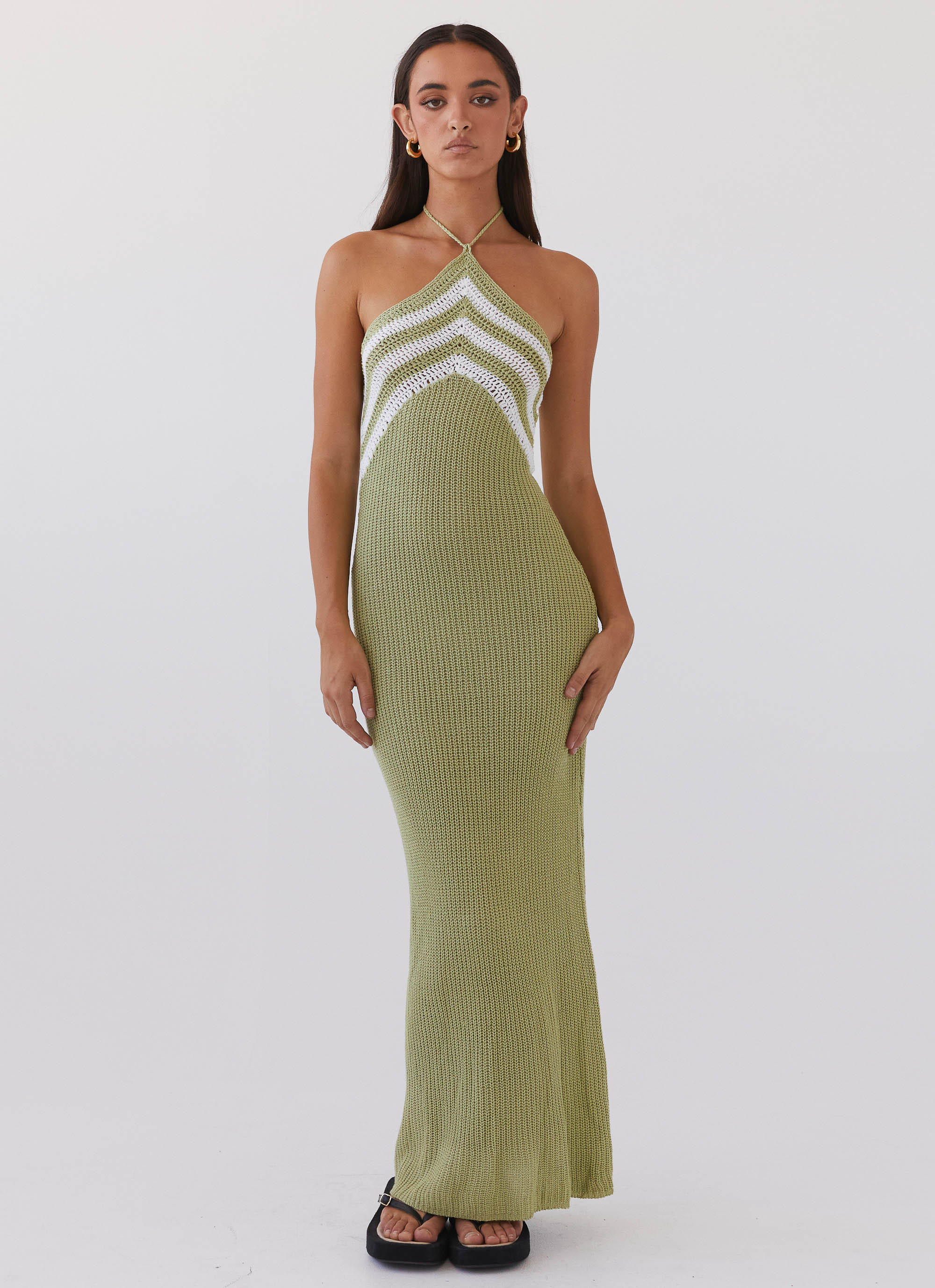 Peppermayo Exclusive -  Masterpiece Knit Maxi Dress - Forest | Peppermayo (Global)