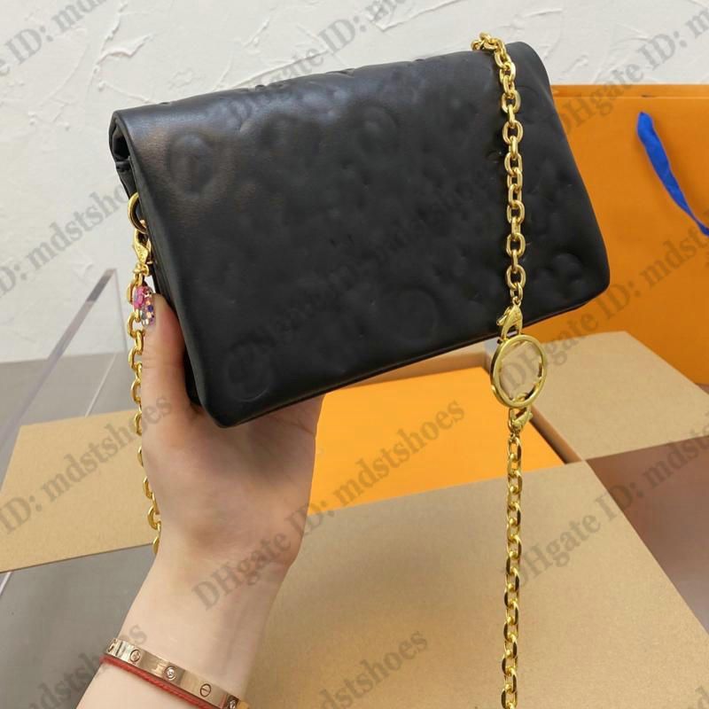 Pochette Coussin Chain Bag Designer Embossed Lambskin Handbag Women Luxurys Shoulder Purse Clutch... | DHGate