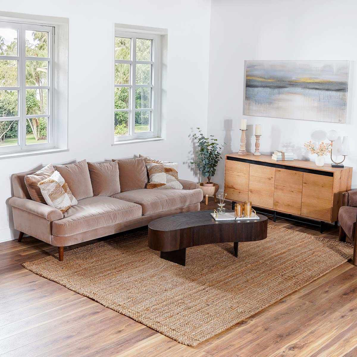 Ambel Beige Jute Rug | Handmade Jute Rug | Boutique Rugs