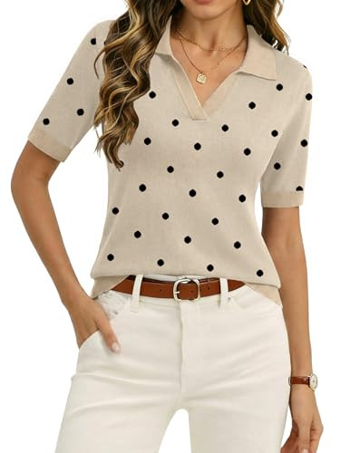 Zeagoo Spring Fashion 2026 Polo Casual Short Sleeve Knitted Business Work Summer Clothes at Amazo... | Amazon (US)
