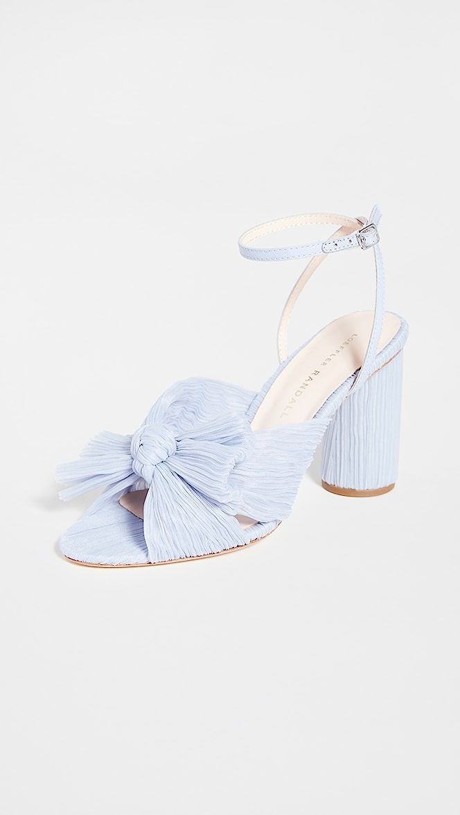 Camellia Pleated Bow Heel with Ankle Strap | Shopbop