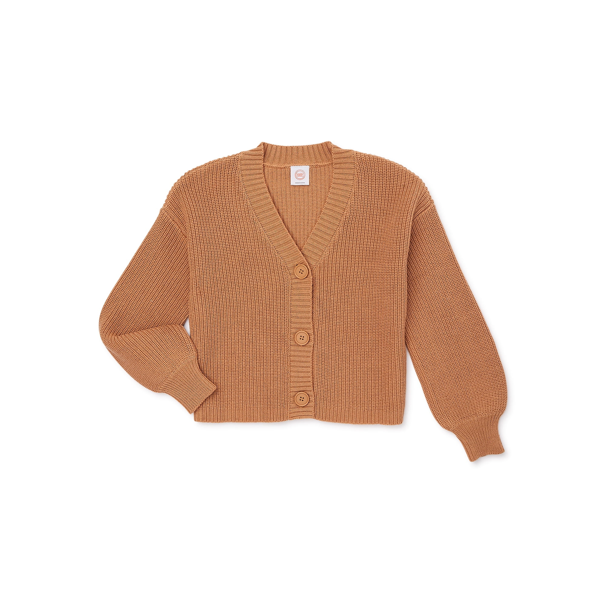 Wonder Nation Girls Cardigan Sweater, Sizes 4-18 | Walmart (US)