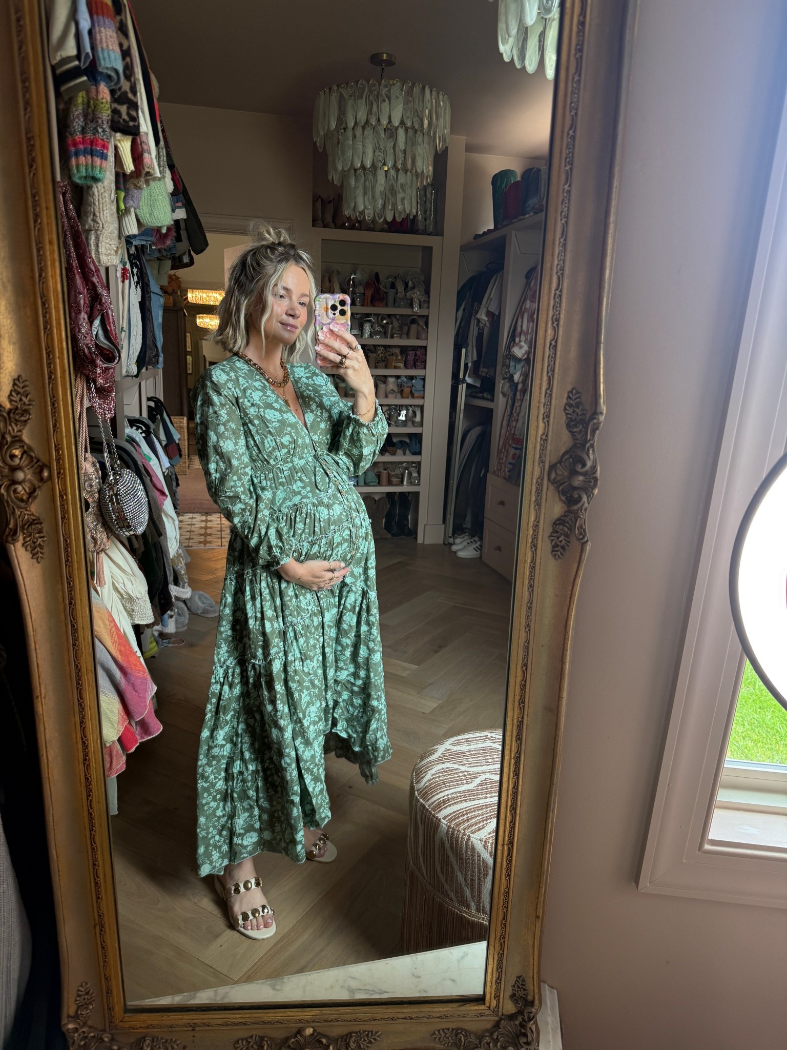Maternity outfit from my third trimester, I got this free people dress so long ago but found it on Amazon in a new color!

#LTKStyleTip #LTKBump #LTKSummerEdit