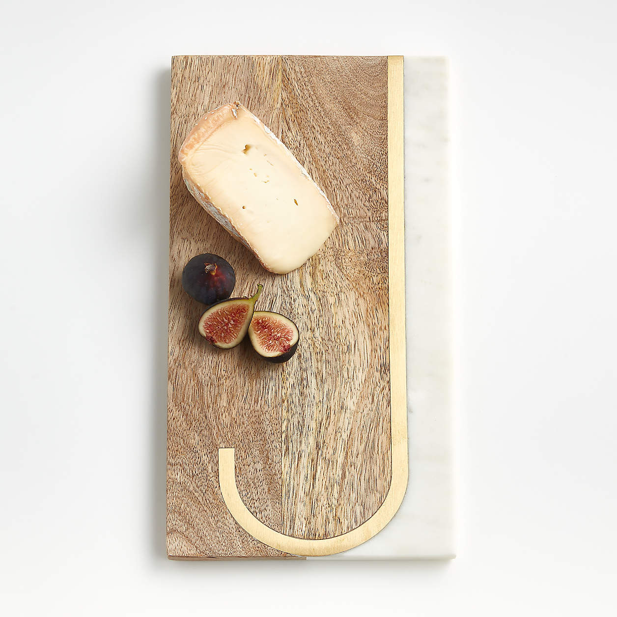 "C" Monogrammed Serving Board + Reviews | Crate & Barrel | Crate & Barrel