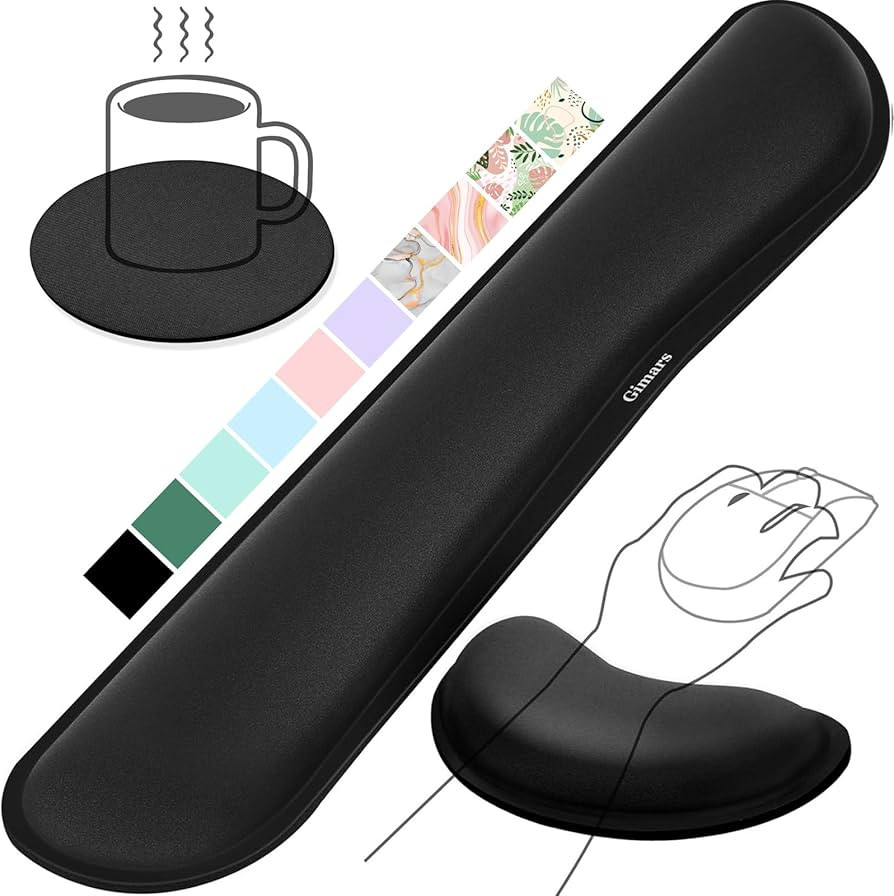 Gimars Upgrade Enlarge Silky Gel Memory Foam Keyboard Wrist Rest, Wrist Rest for Computer Keyboar... | Amazon (US)