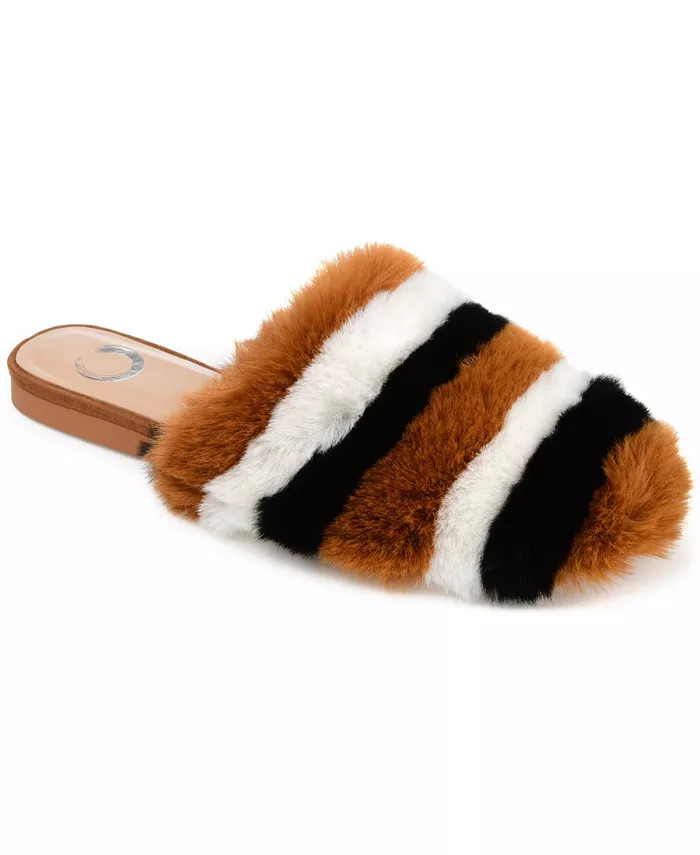 Journee Collection Women's Faux Fur Evelin Mule - Macy's | Macy's