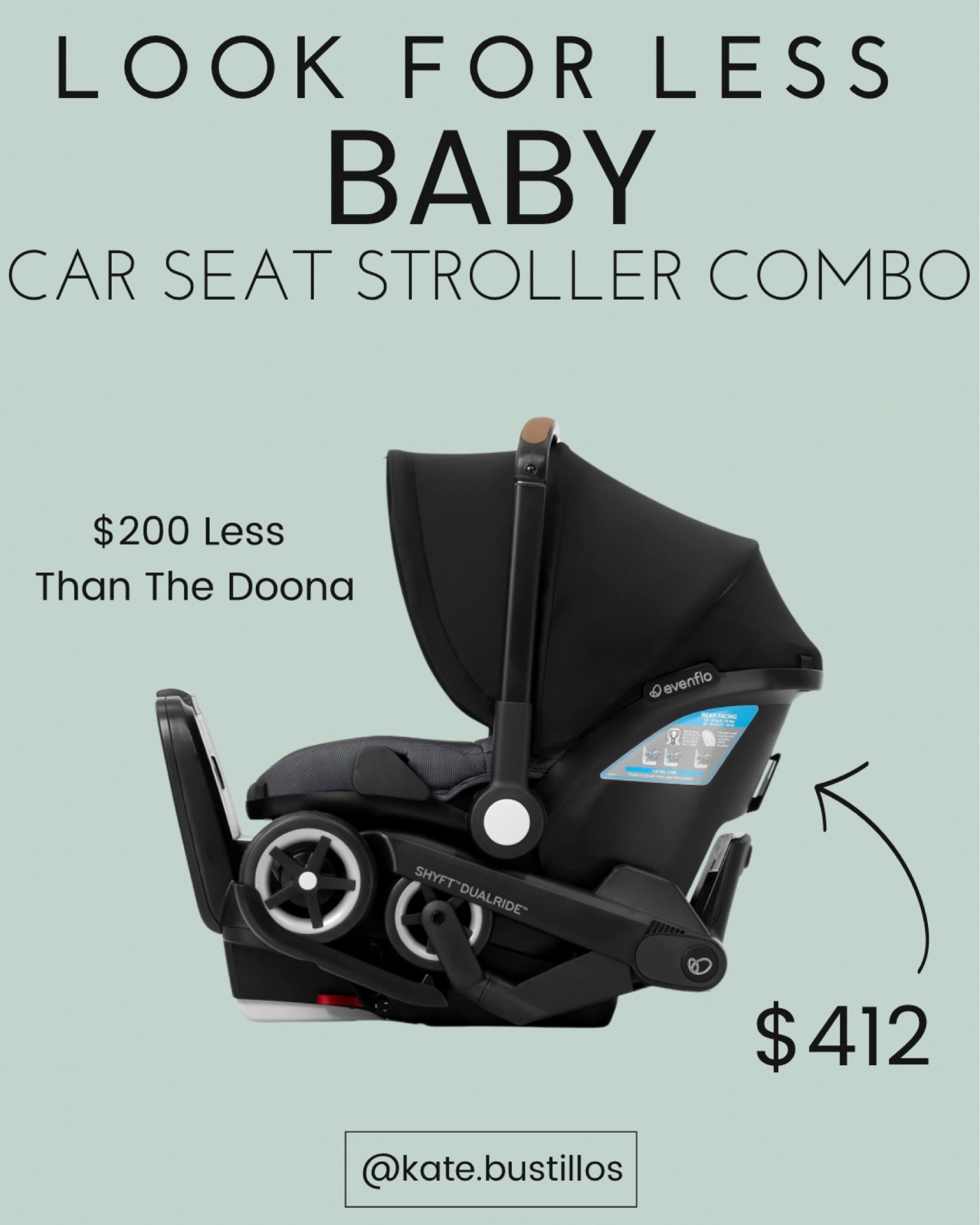 Evenflo has come out with a stroller car seat combo and it’s $200 less than the Doona!

#carseat #stroller #maternity #baby #babyshowergift

#LTKGiftGuide #LTKBaby #LTKBump