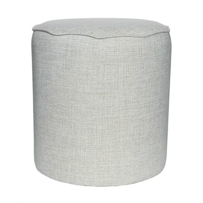 Armoire Cottage Collection Scalloped Ottoman | Target