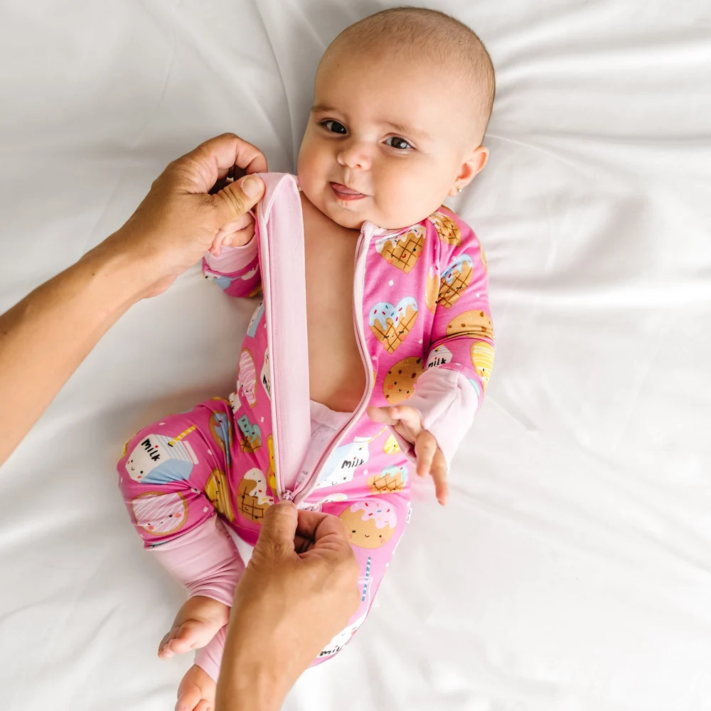 Pink Cookies & Milk Zippy | Little Sleepies