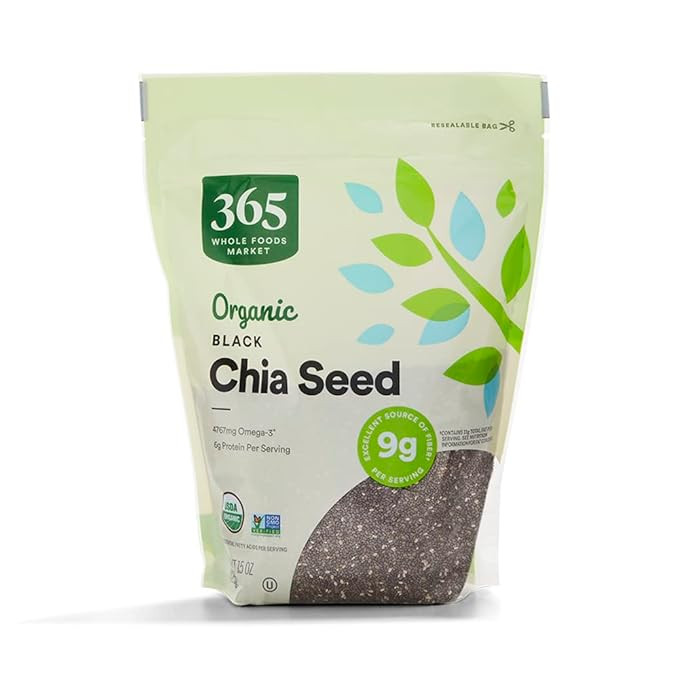 365 by Whole Foods Market, Organic Black Chia Seeds, 15 Ounce | Amazon (US)