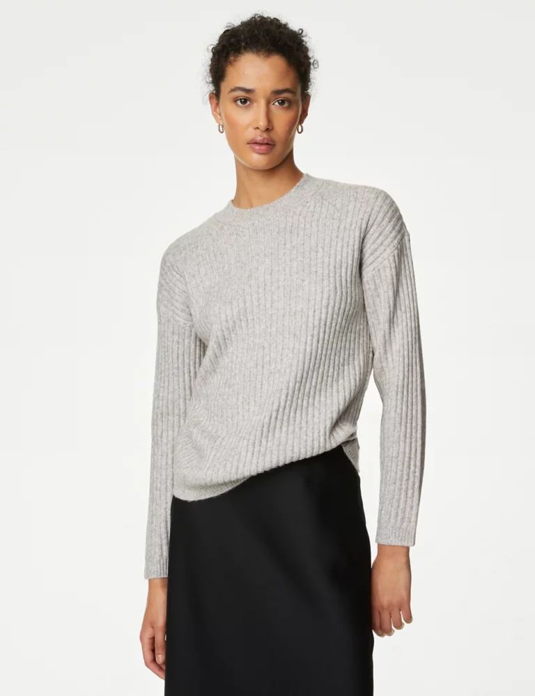 Ribbed Crew Neck Jumper | Marks & Spencer (UK)