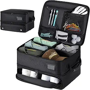 HIMAL HIMAL 2 Layer Golf Trunk Organizer, Golf Gifts for Men with Separate Ventilated Compartment... | Amazon (US)