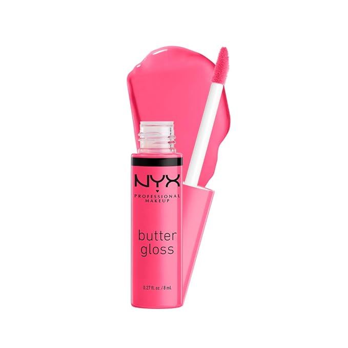 NYX PROFESSIONAL MAKEUP Butter Gloss, Non-Sticky Lip Gloss - Peaches & Cream (Pink Coral) | Amazon (US)
