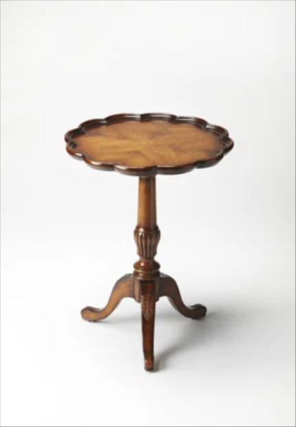 Ariad Solid Wood Pedestal End Table