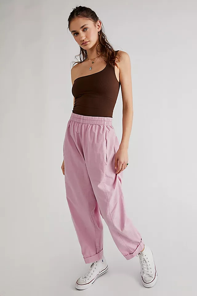 Preppy Poplin Pull-On Pants | Free People (Global - UK&FR Excluded)