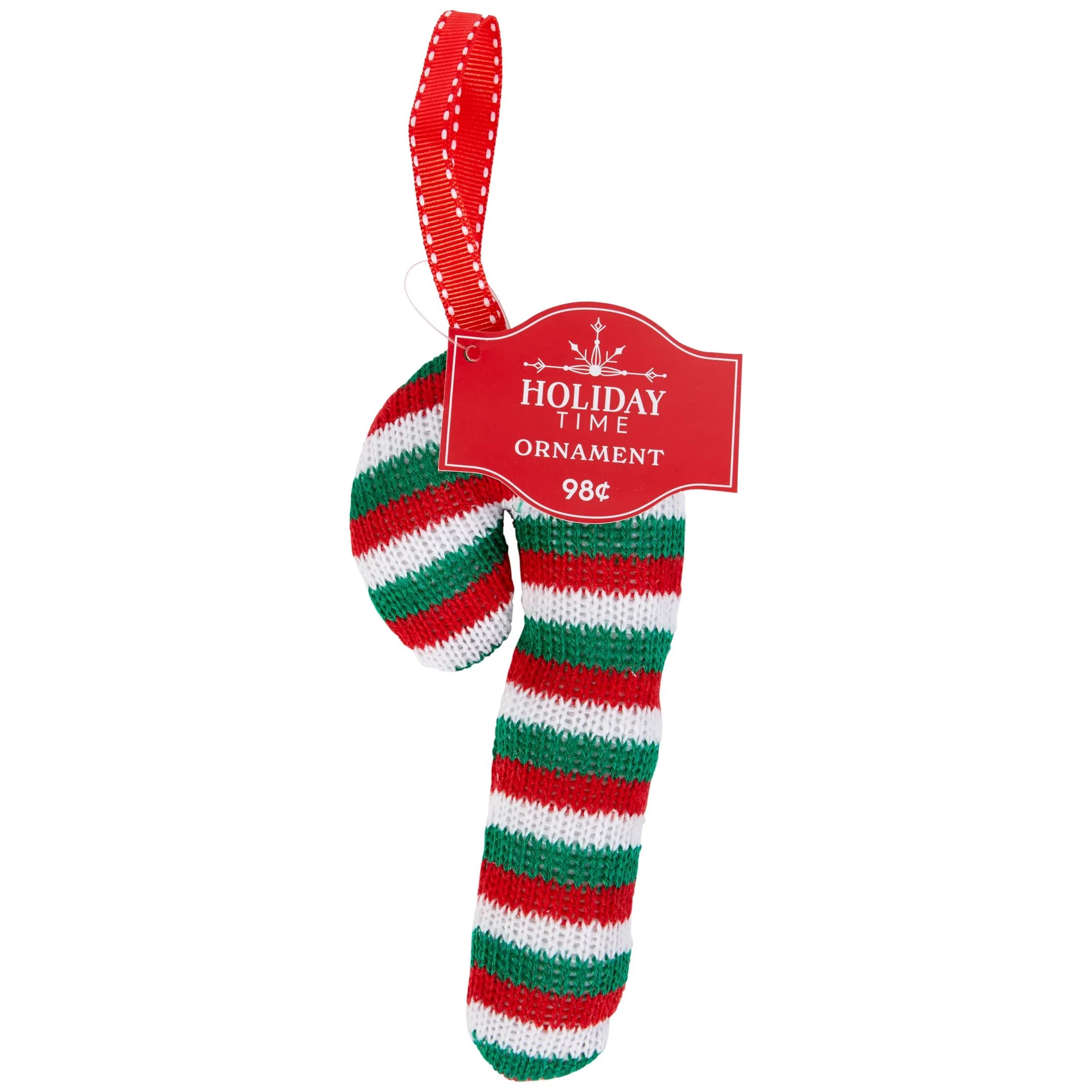 Knit Candy Cane Ornament, by Holiday Time | Walmart (US)