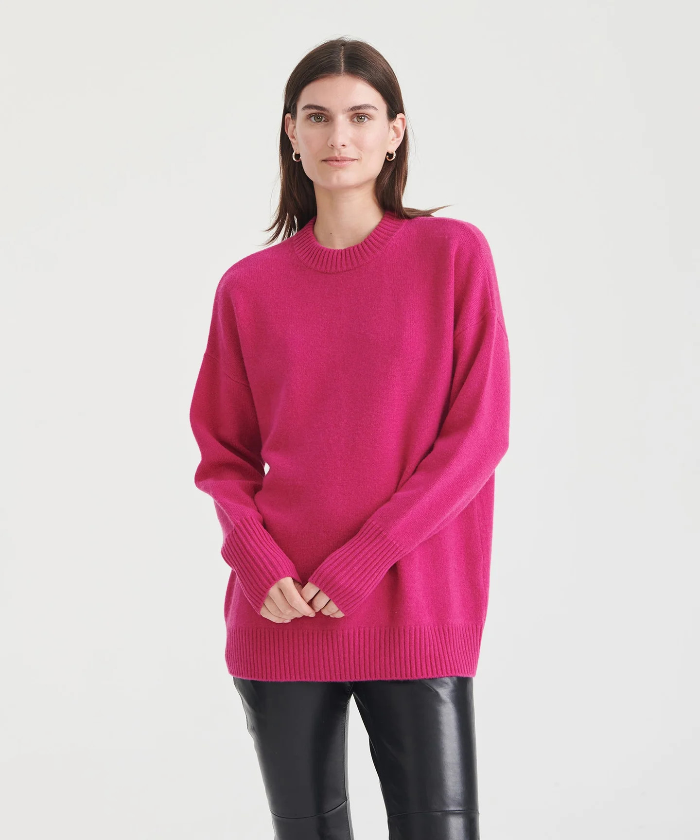 Luxe Cashmere Oversized Crewneck Sweater | NAADAM
