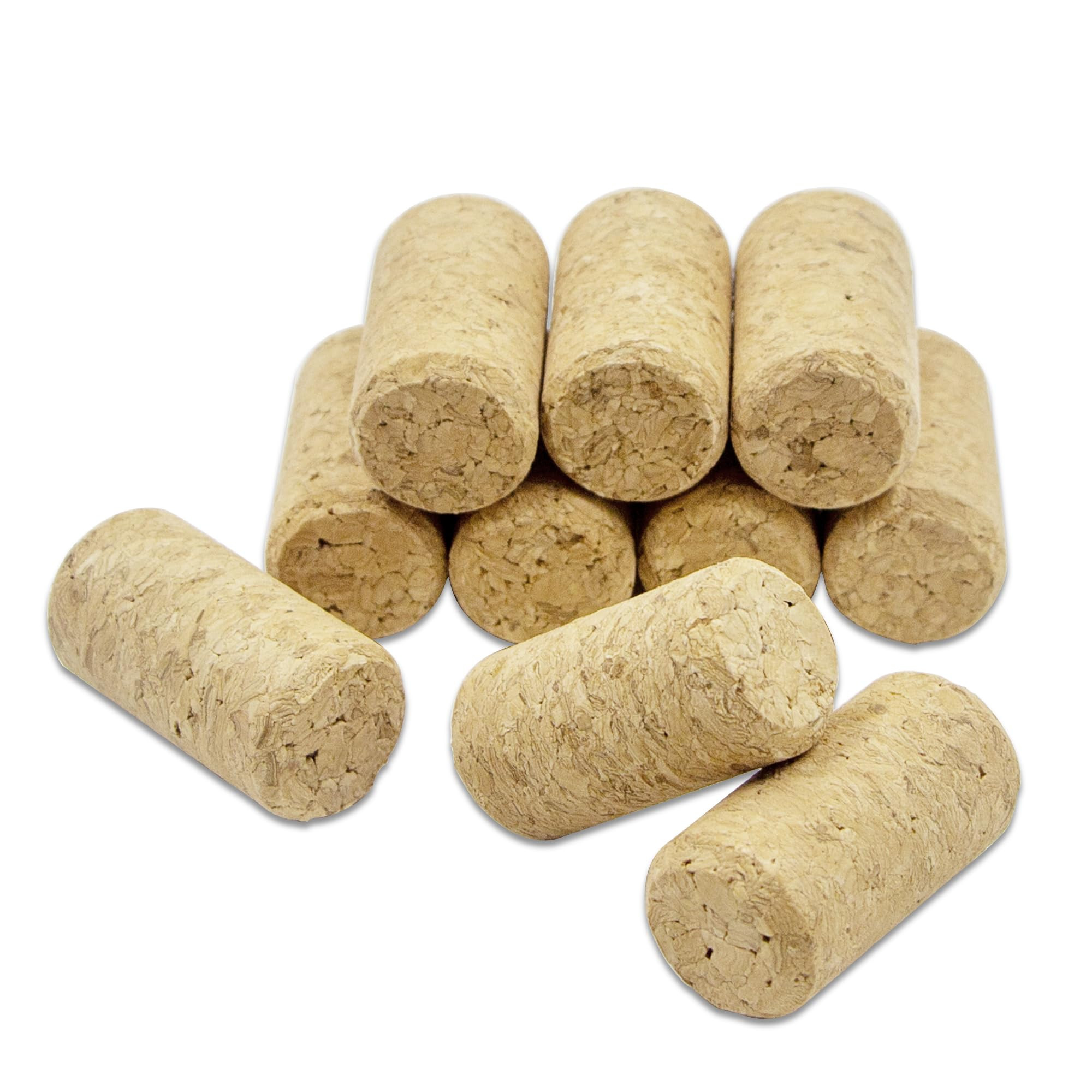 10 Pack Premium #7 Straight Wine Corks - Soft Wine Bottle Stoppers (1.57" x 0.79" / 40mm x 20mm) ... | Amazon (US)