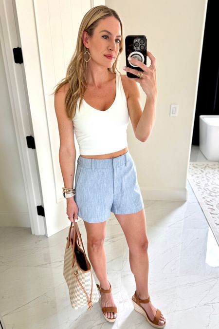 Summertime is here. I’ve linked some cute and chic finds perfect for the heat.  

These wedges are light and comfortable. I have worn them all day and never had any pain!

#everypiecefits

Summer outfit 
Summer shorts 
Spring outfit 
Brunch outfit 
Casual outfit 

#LTKSeasonal #LTKStyleTip #LTKOver40