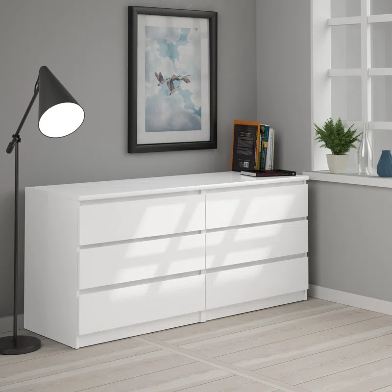 Kepner 6 Drawer Double Dresser | Wayfair North America