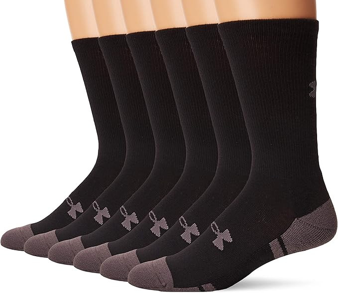 Under Armour Resistor 3.0 Crew Socks, 6-Pairs | Amazon (US)