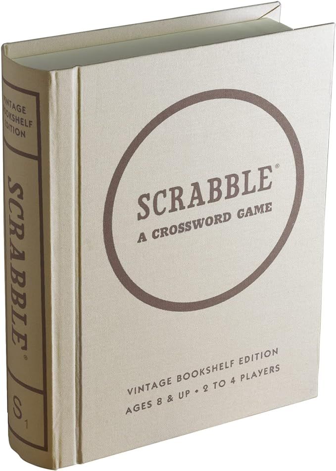 WS Game Company Scrabble Vintage Bookshelf Edition For 2 to 4 players | Amazon (US)