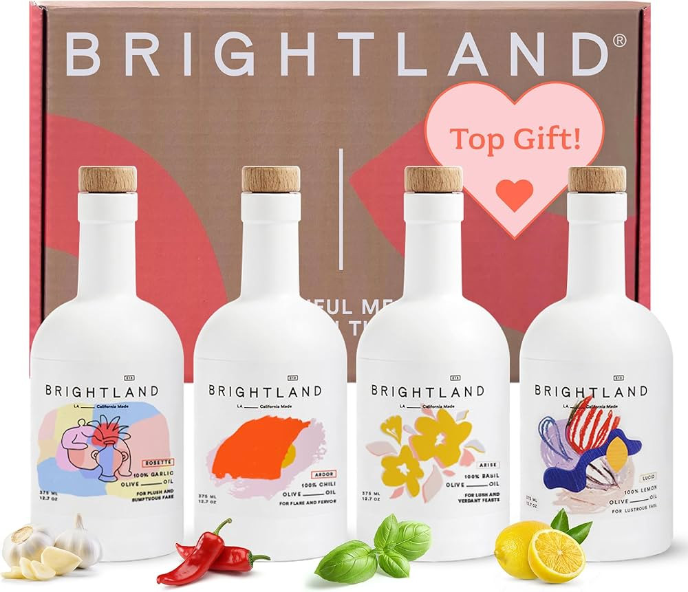 Brightland Infused Olive Oils, The Artist Capsule - Cold-Pressed Made with Early-Harvest Frantoio... | Amazon (US)