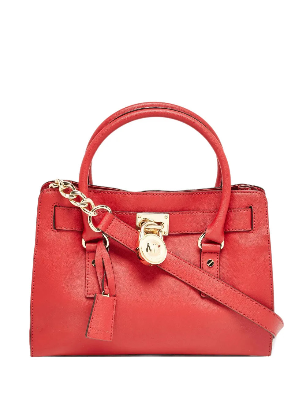 Michael Kors Vintage Hamilton North South leather tote bag - Red | Farfetch Global