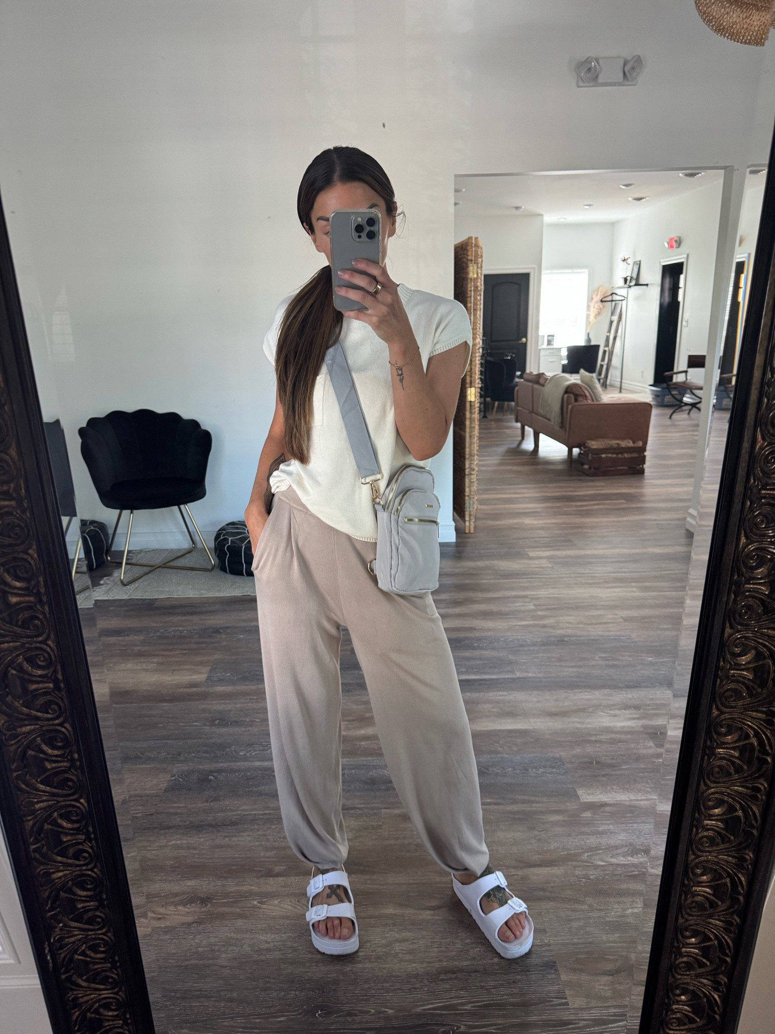 This set has turned into basically my uniform. 2 Piece Lounge Set. Neutral tone set. Amazon finds. Free people look for less  

#LTKSeasonal #LTKFindsUnder50 #LTKU
